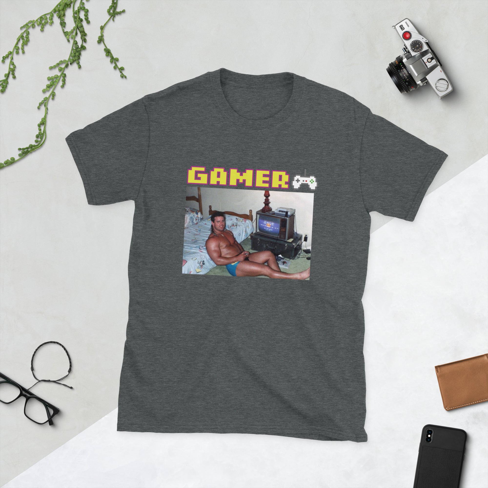 Bulldog Gamer Short-Sleeve Unisex T-Shirt