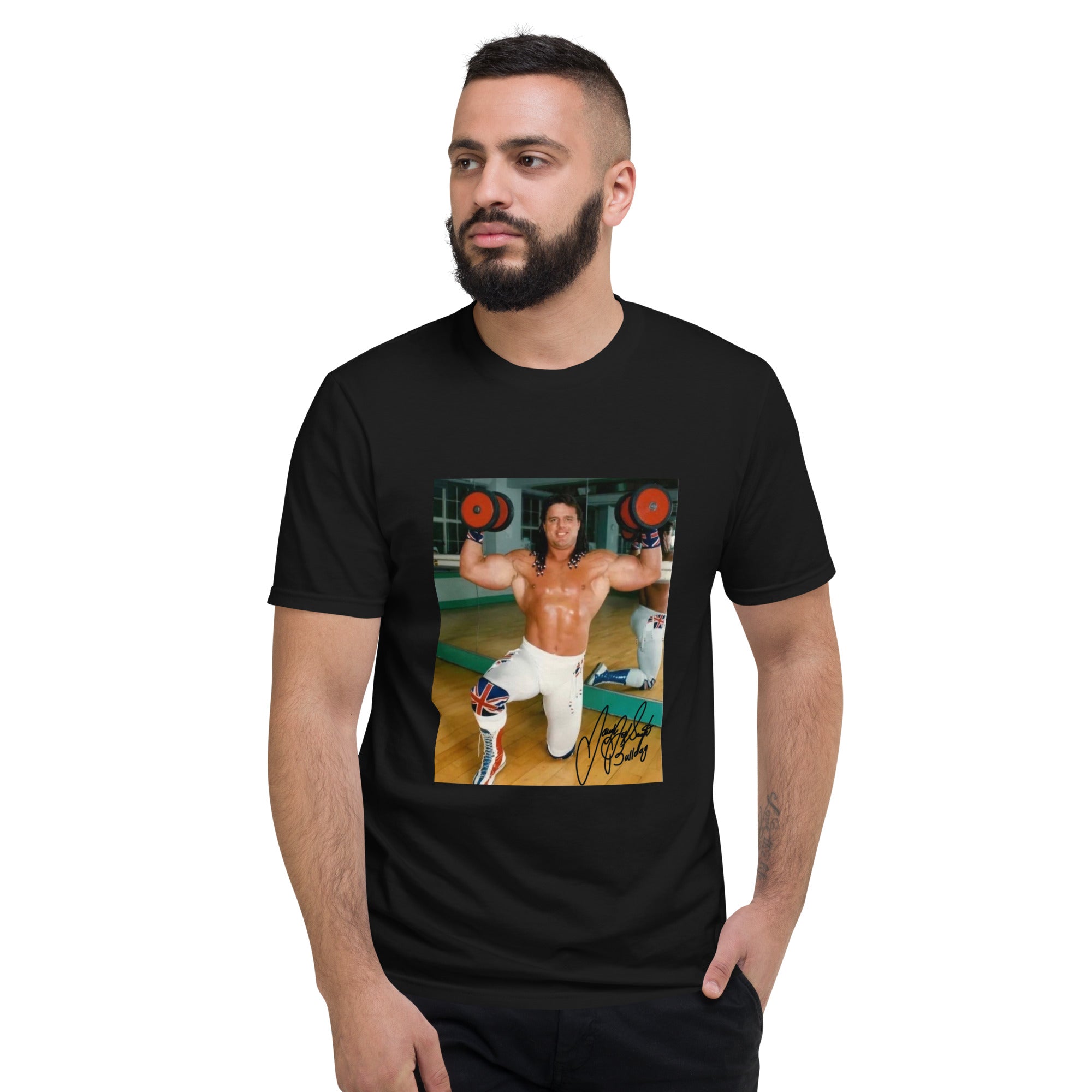 Weightlifting Bulldog unisex Short-Sleeve T-Shirt
