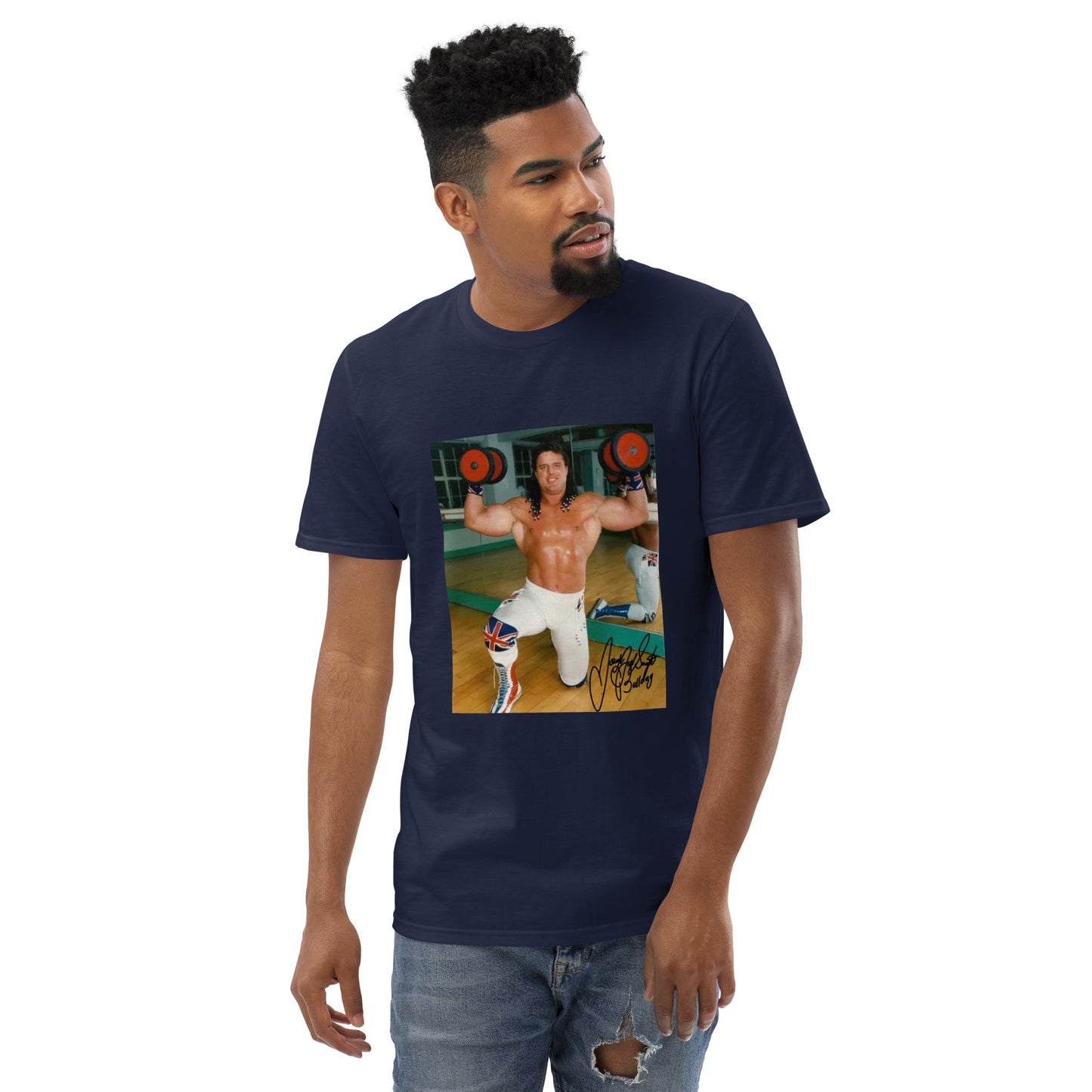 Weightlifting Bulldog unisex Short-Sleeve T-Shirt