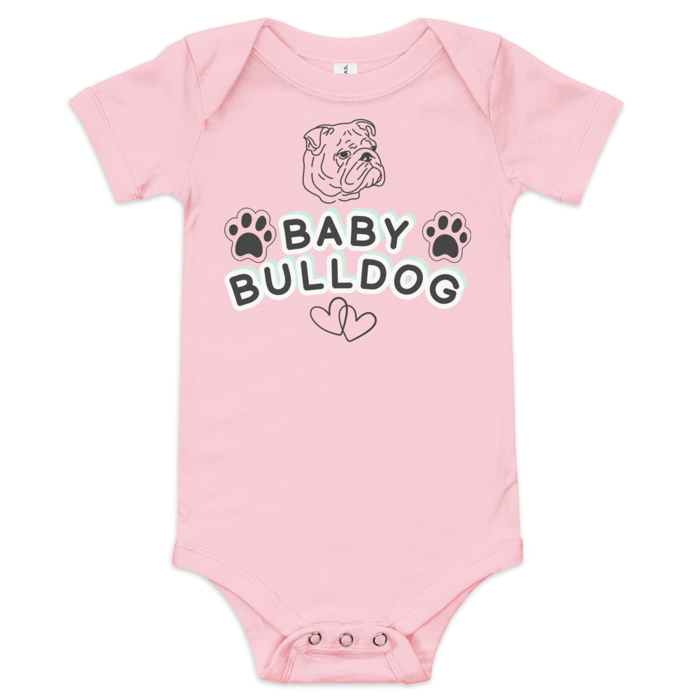 Baby Bulldog short sleeve one piece